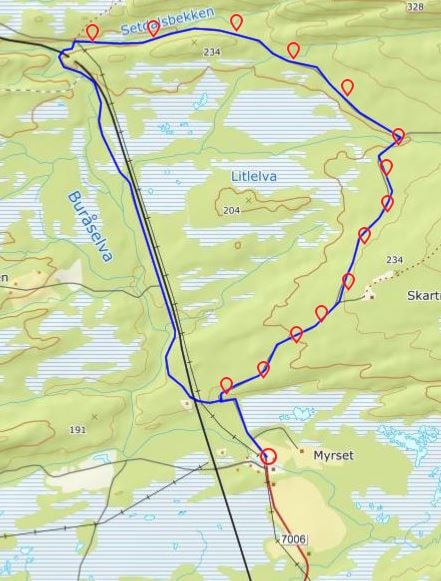 Skiquiz nr.2 fra Myrset og innover Litjelvvegen